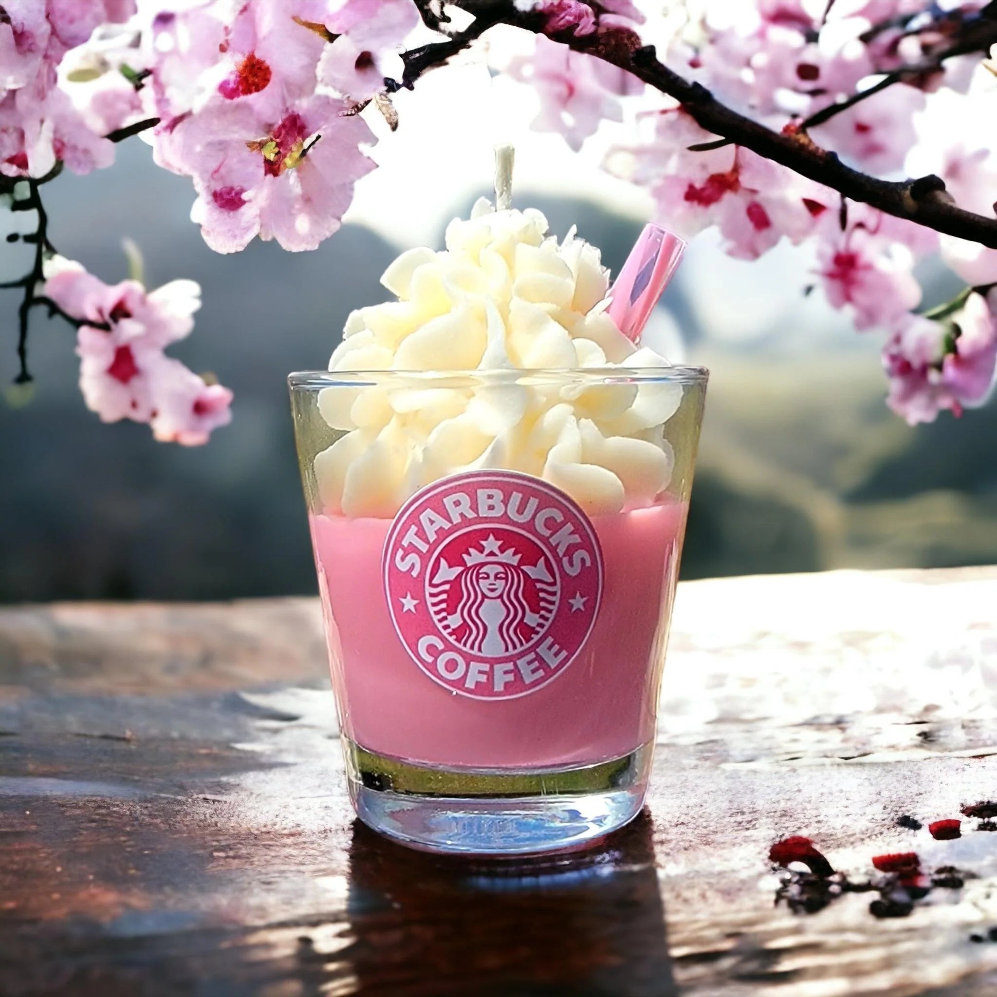 Pink Drink Frappe Candle: Starbucks Inspired Soy Wax Candle