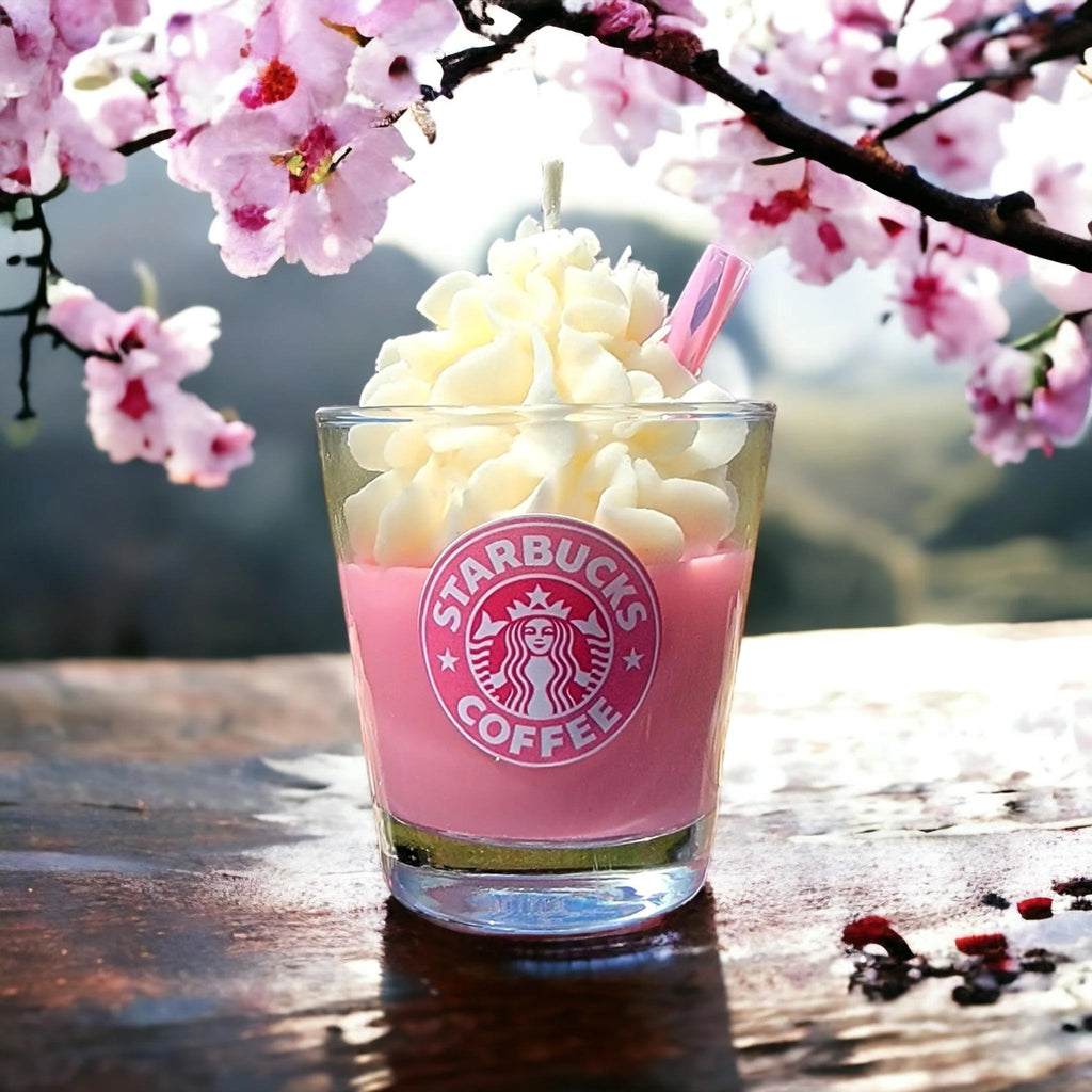 Pink Drink Frappe Candle: Starbucks Inspired Soy Wax Candle