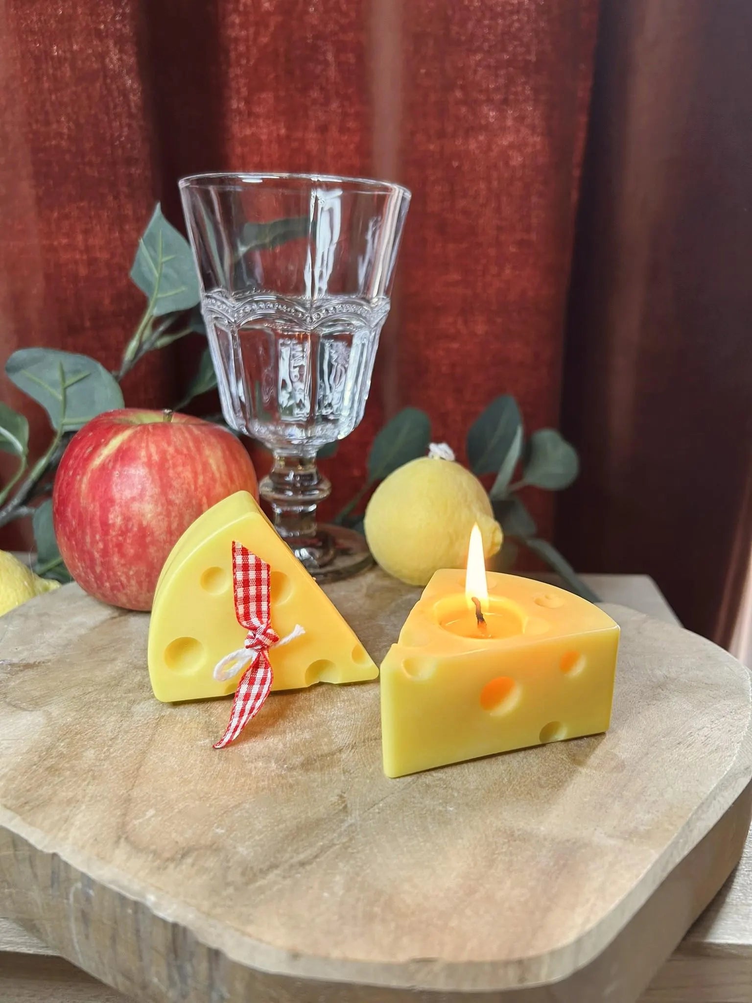 Cheese Candle, Gourmet Candle, Scented Candle, Table Decoration, Decoration Idea, Gift Idea, Original Gift, Kitchen Decoration, Artisanal.