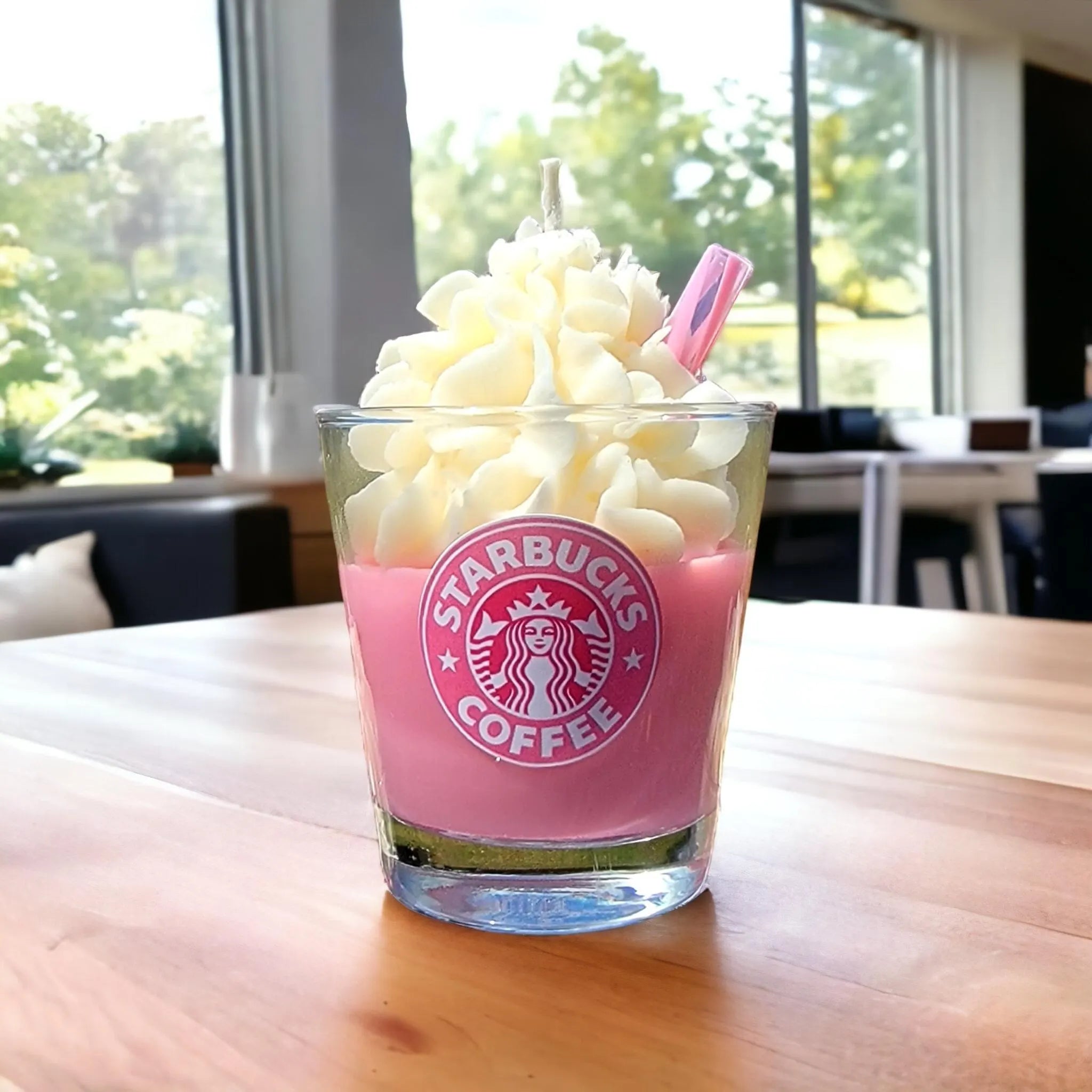 Pink Drink Frappe Candle: Starbucks Inspired Soy Wax Candle