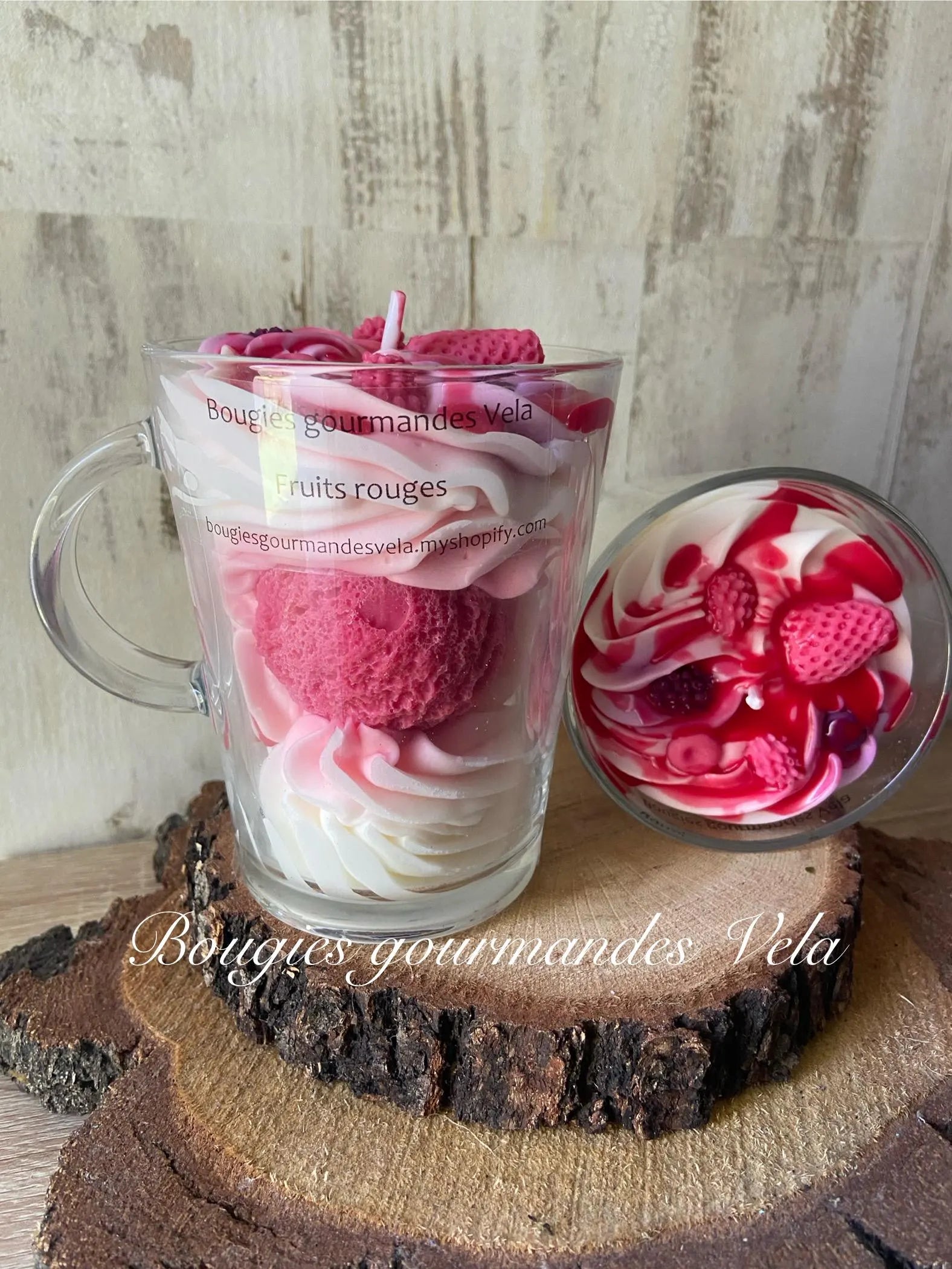 Gourmet Candle Red Fruit Scented Candle Scented Chantilly Candle Grasse Scent Wedding Guest Gift Idea