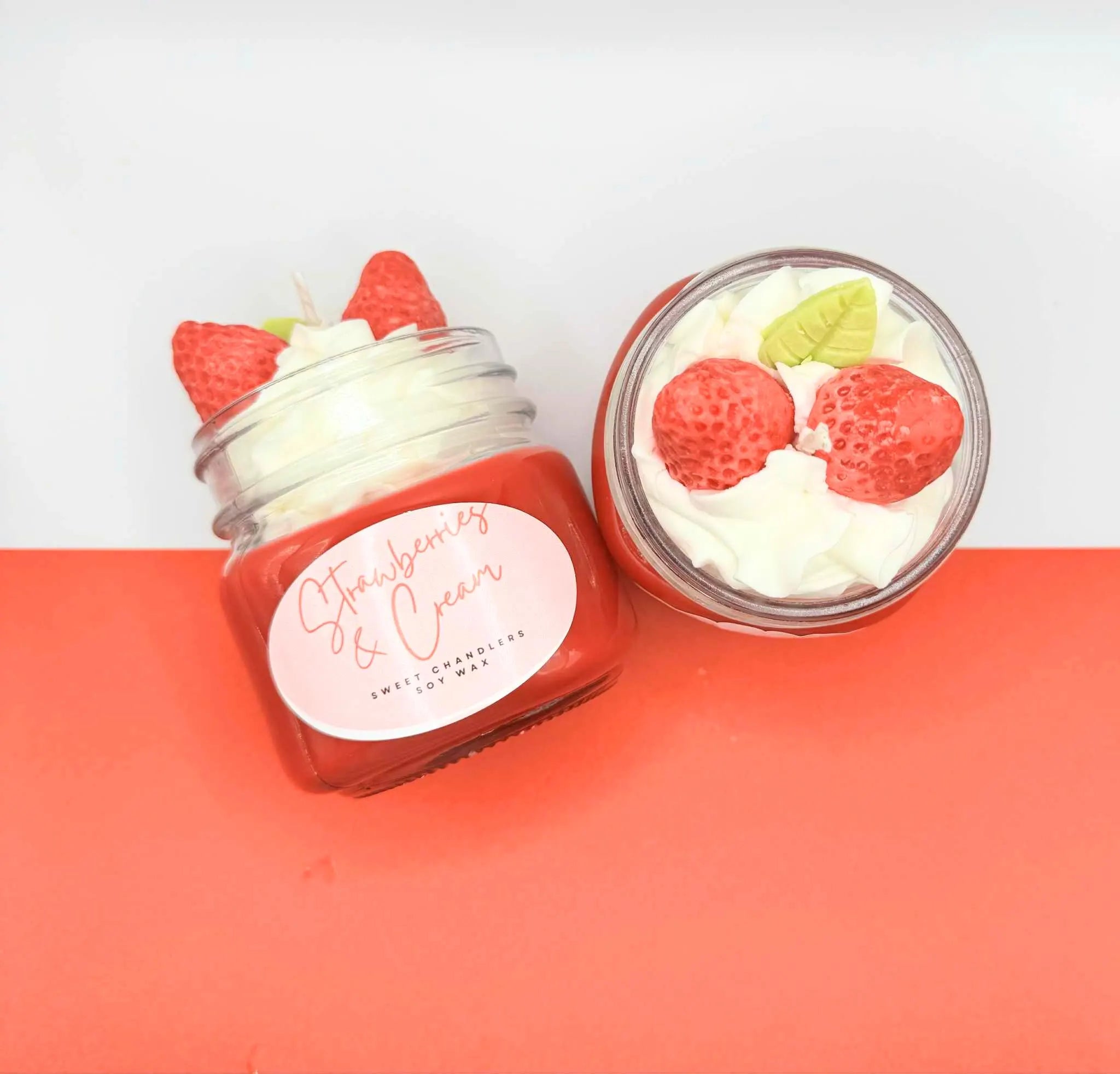 Strawberries & Cream Dessert Candles