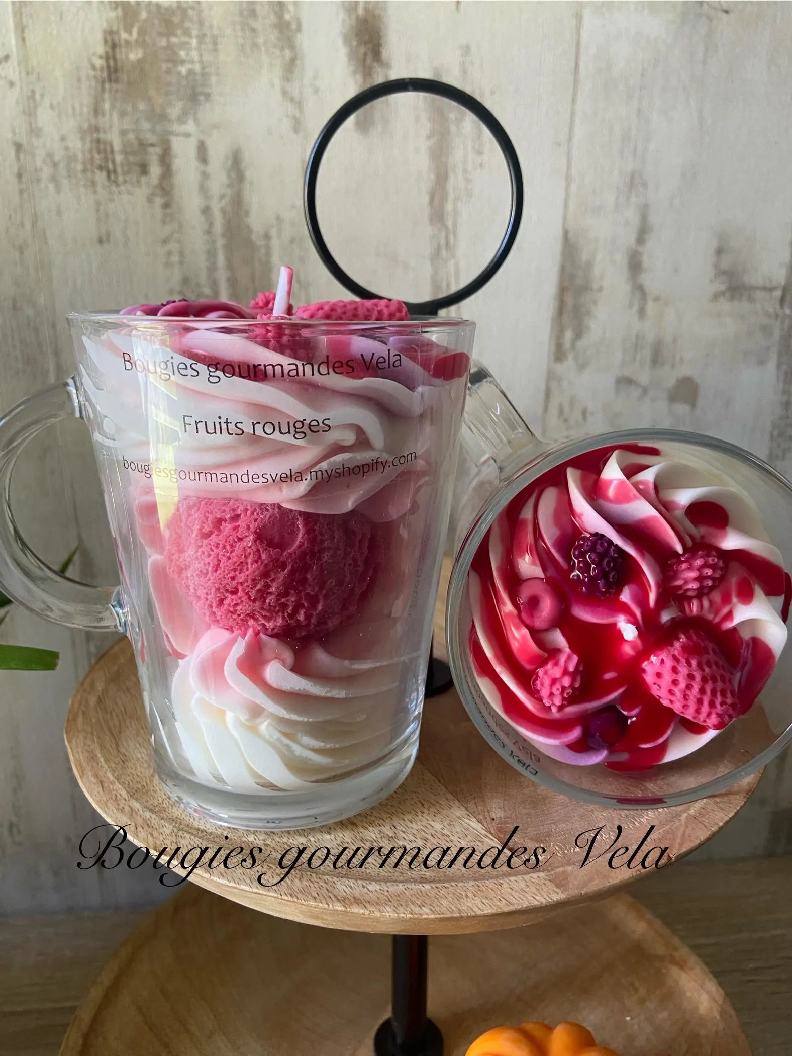 Gourmet Candle Red Fruit Scented Candle Scented Chantilly Candle Grasse Scent Wedding Guest Gift Idea