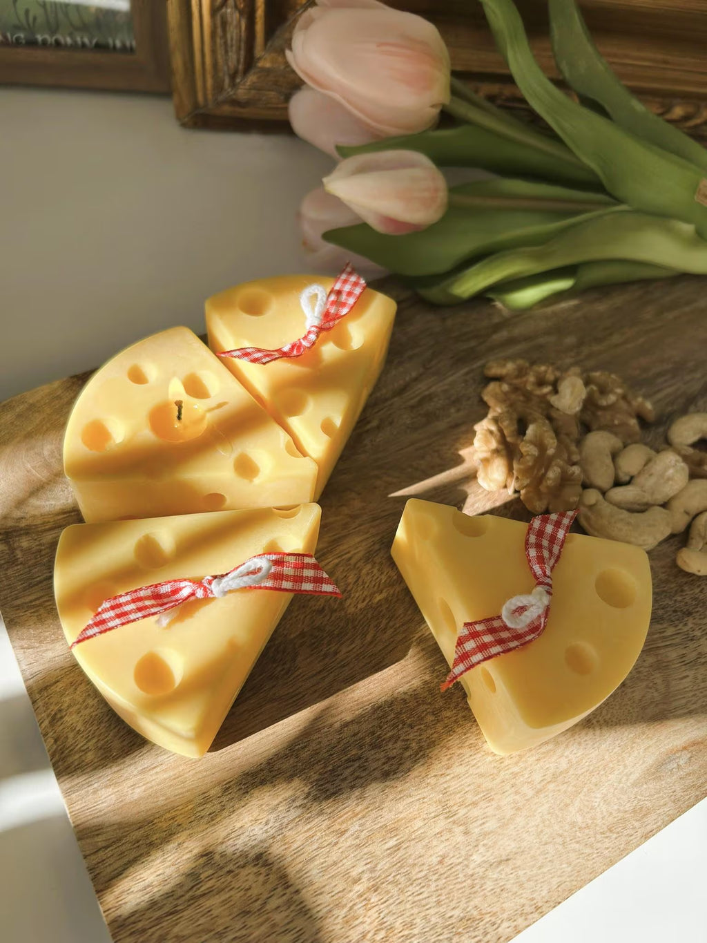 Cheese Candle, Gourmet Candle, Scented Candle, Table Decoration, Decoration Idea, Gift Idea, Original Gift, Kitchen Decoration, Artisanal.