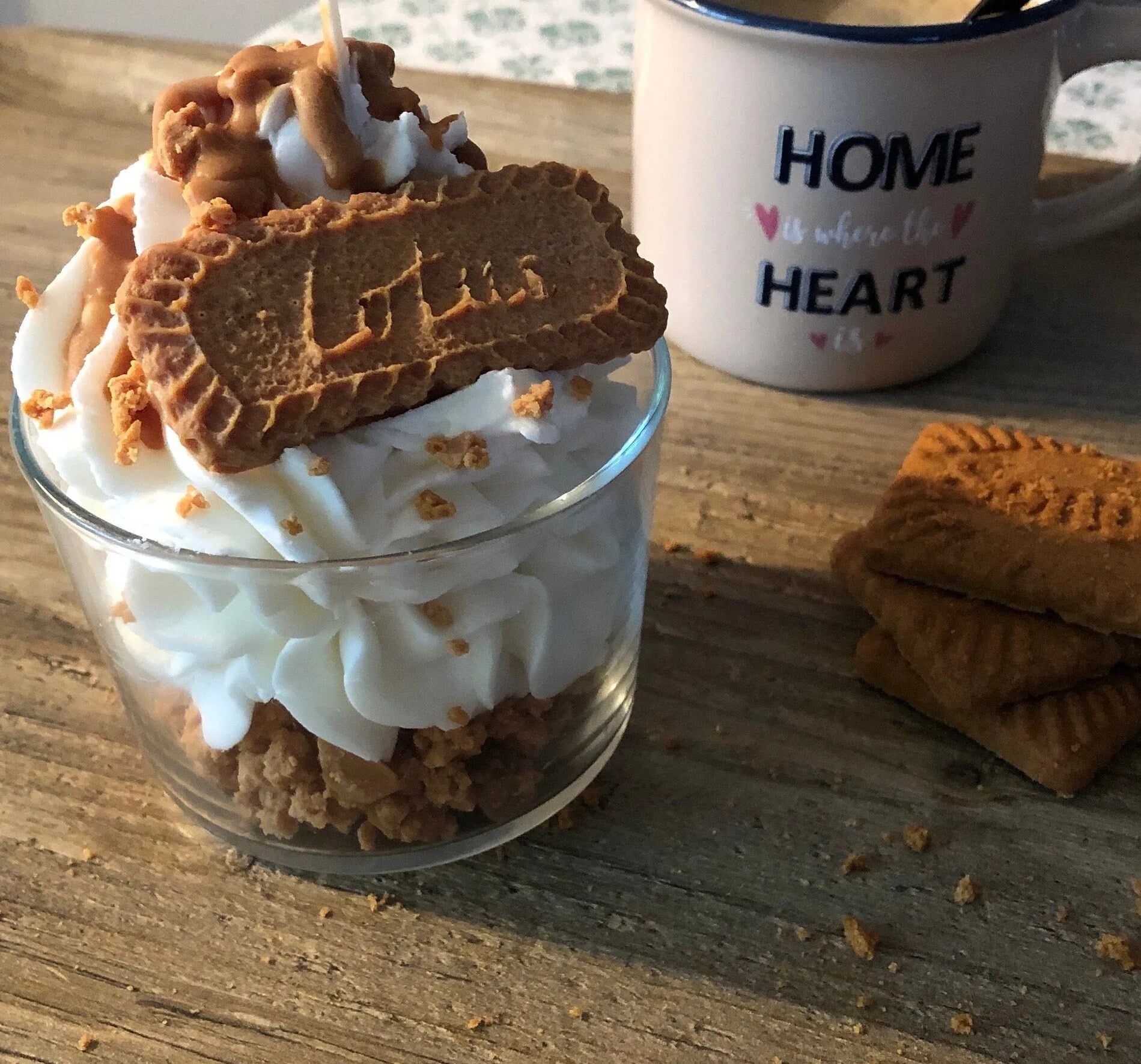 Gourmet Speculoos Candle / Speculoos Candle / Whipped Cream Candle / Natural Candle / Soy Wax / Cake Candle