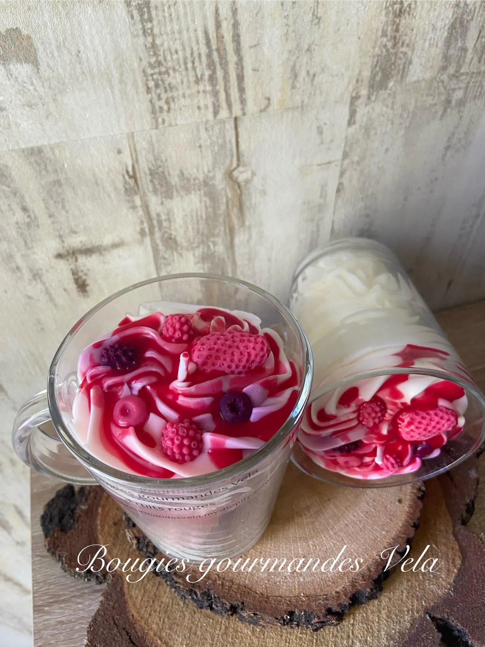 Gourmet Candle Red Fruit Scented Candle Scented Chantilly Candle Grasse Scent Wedding Guest Gift Idea