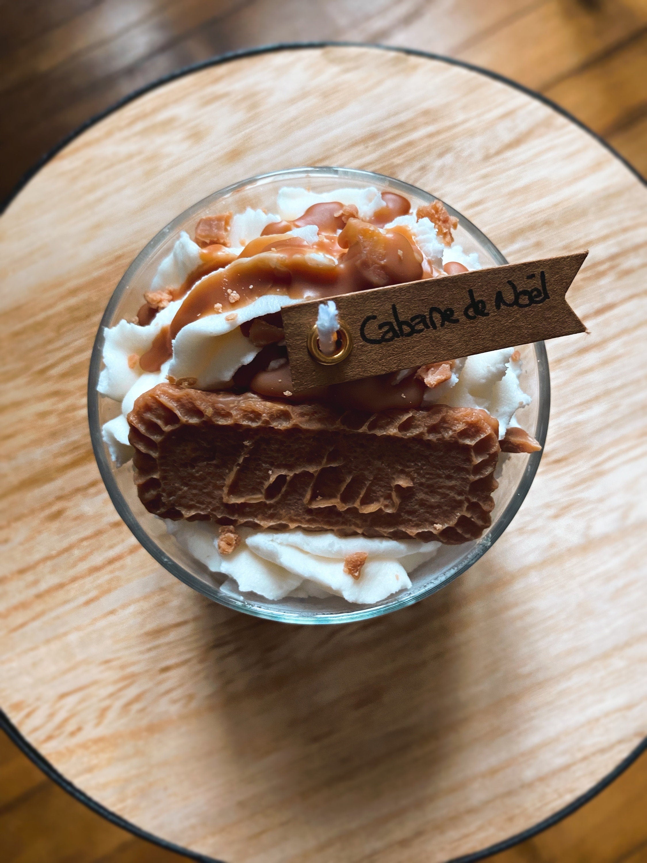Gourmet Speculoos Candle / Speculoos Candle / Whipped Cream Candle / Natural Candle / Soy Wax / Cake Candle