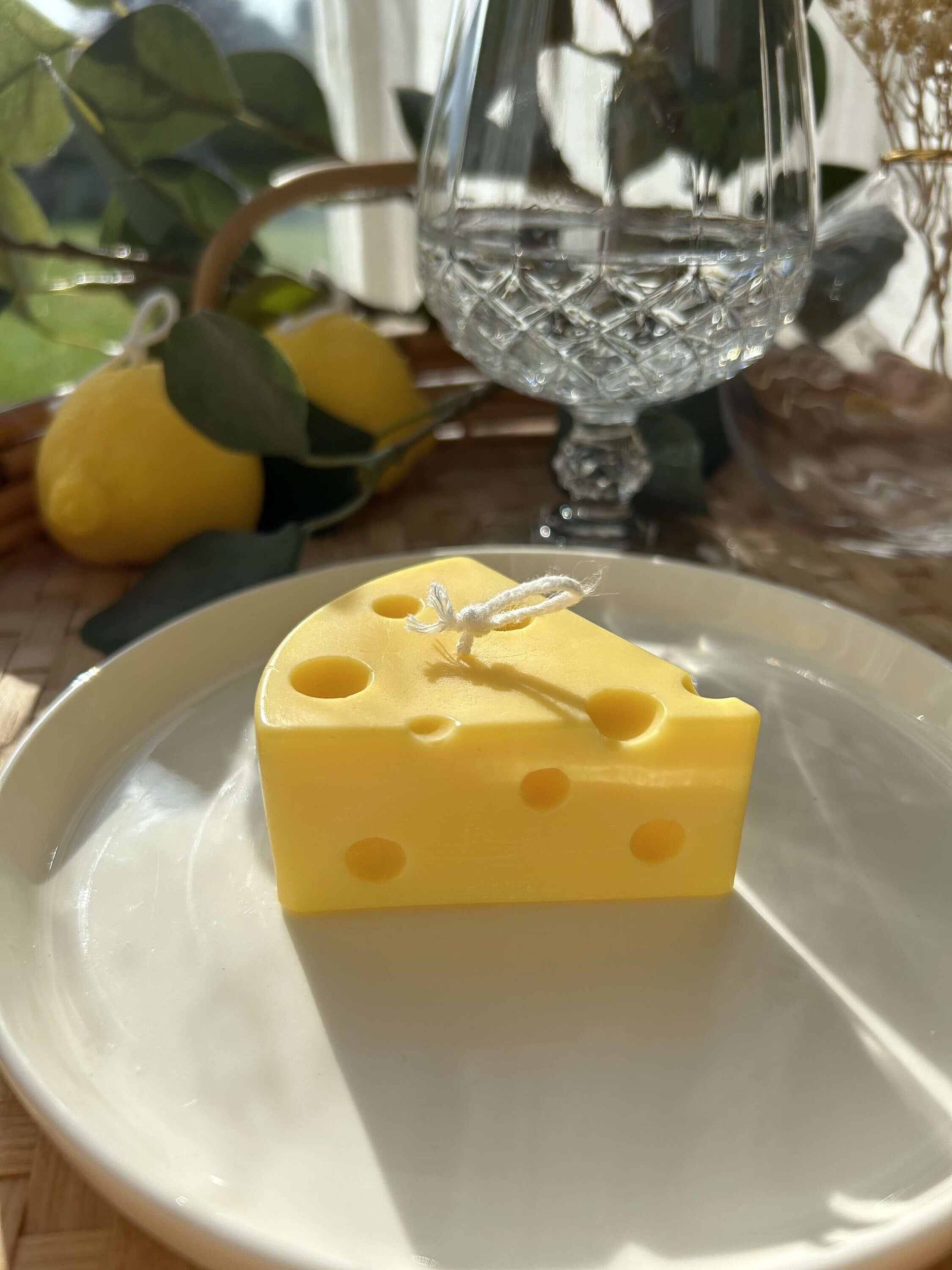 Cheese Candle, Gourmet Candle, Scented Candle, Table Decoration, Decoration Idea, Gift Idea, Original Gift, Kitchen Decoration, Artisanal.