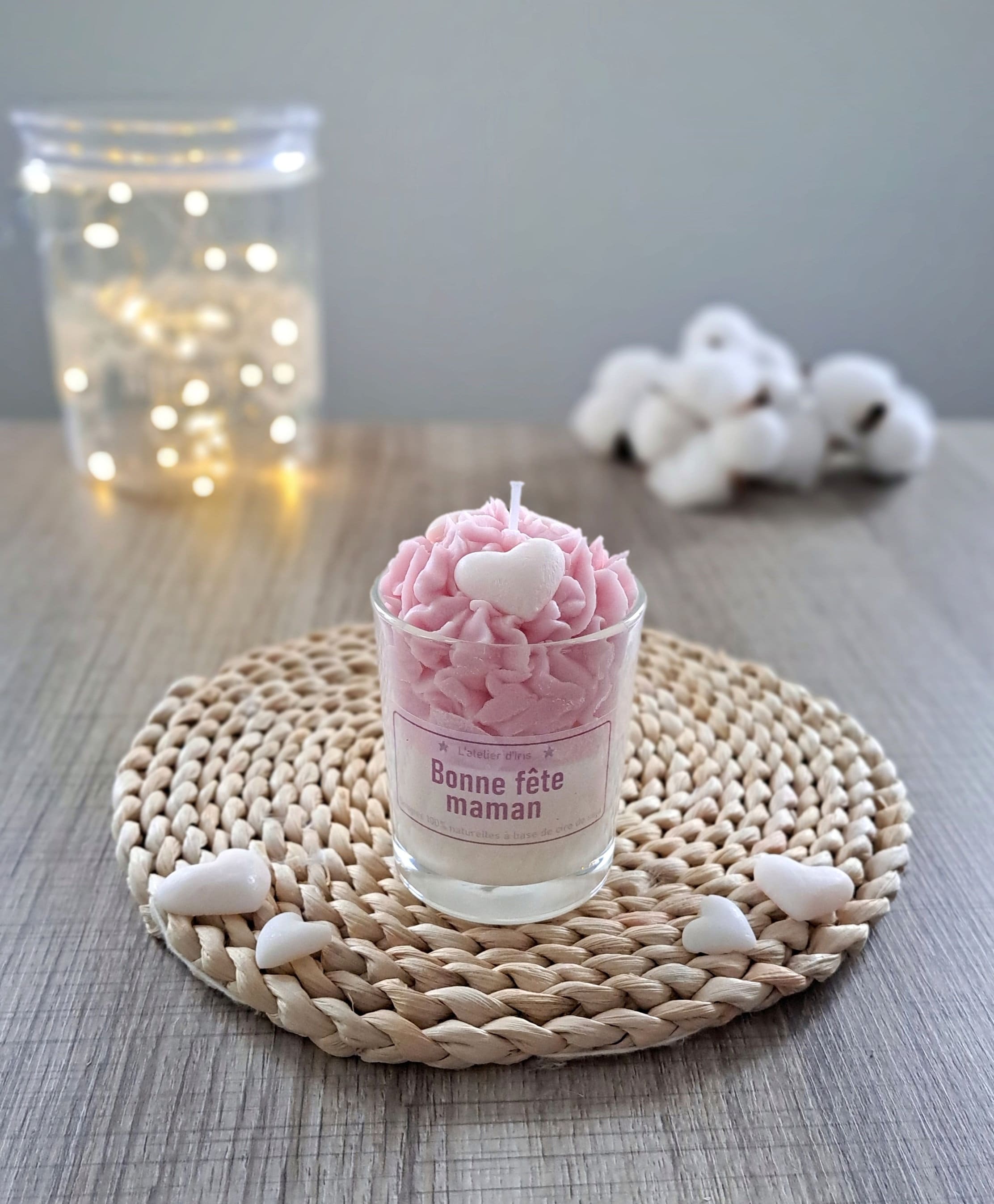 Gourmet and Scented Candle Customizable Love Theme