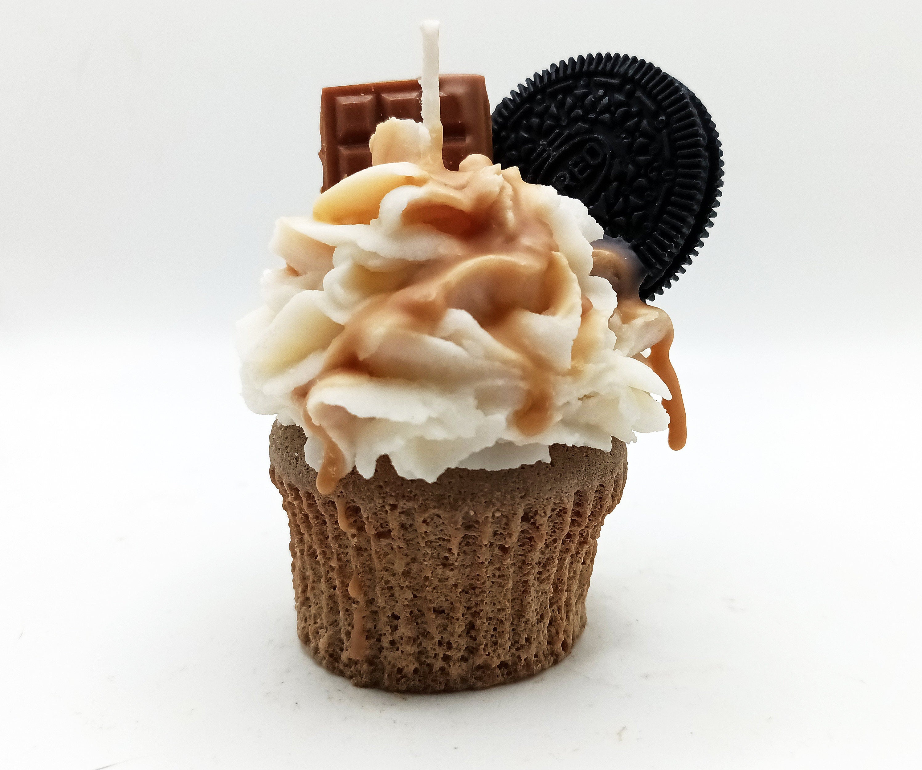 Gourmet Candle in the Shape of a Chocolate Cupcake