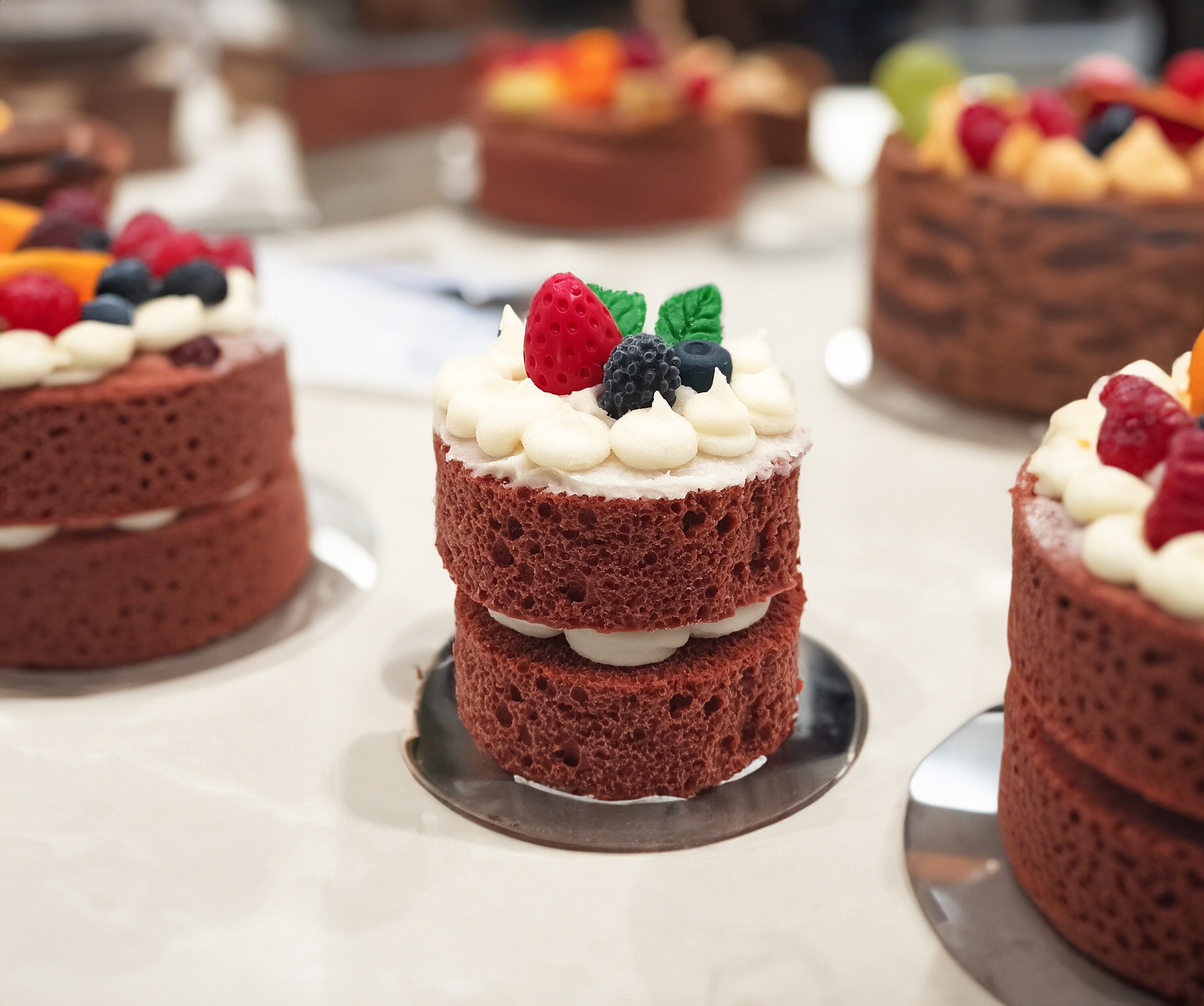Red Velvet Cake Shaped Gourmet Candle