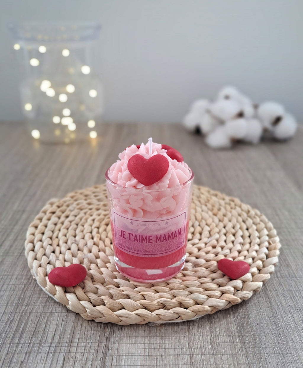 Gourmet and Scented Candle Customizable Love Theme