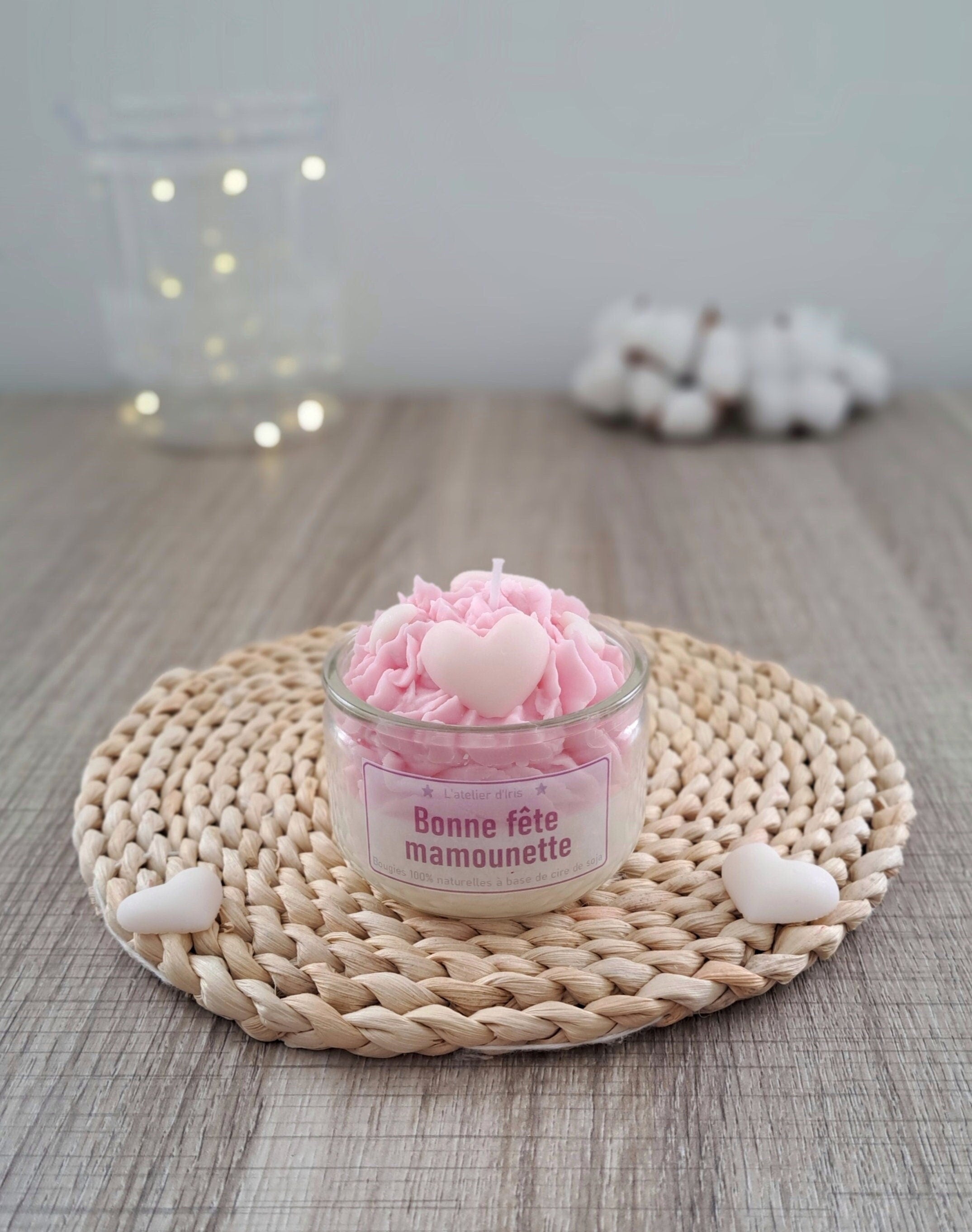 Gourmet and Scented Candle Customizable Love Theme