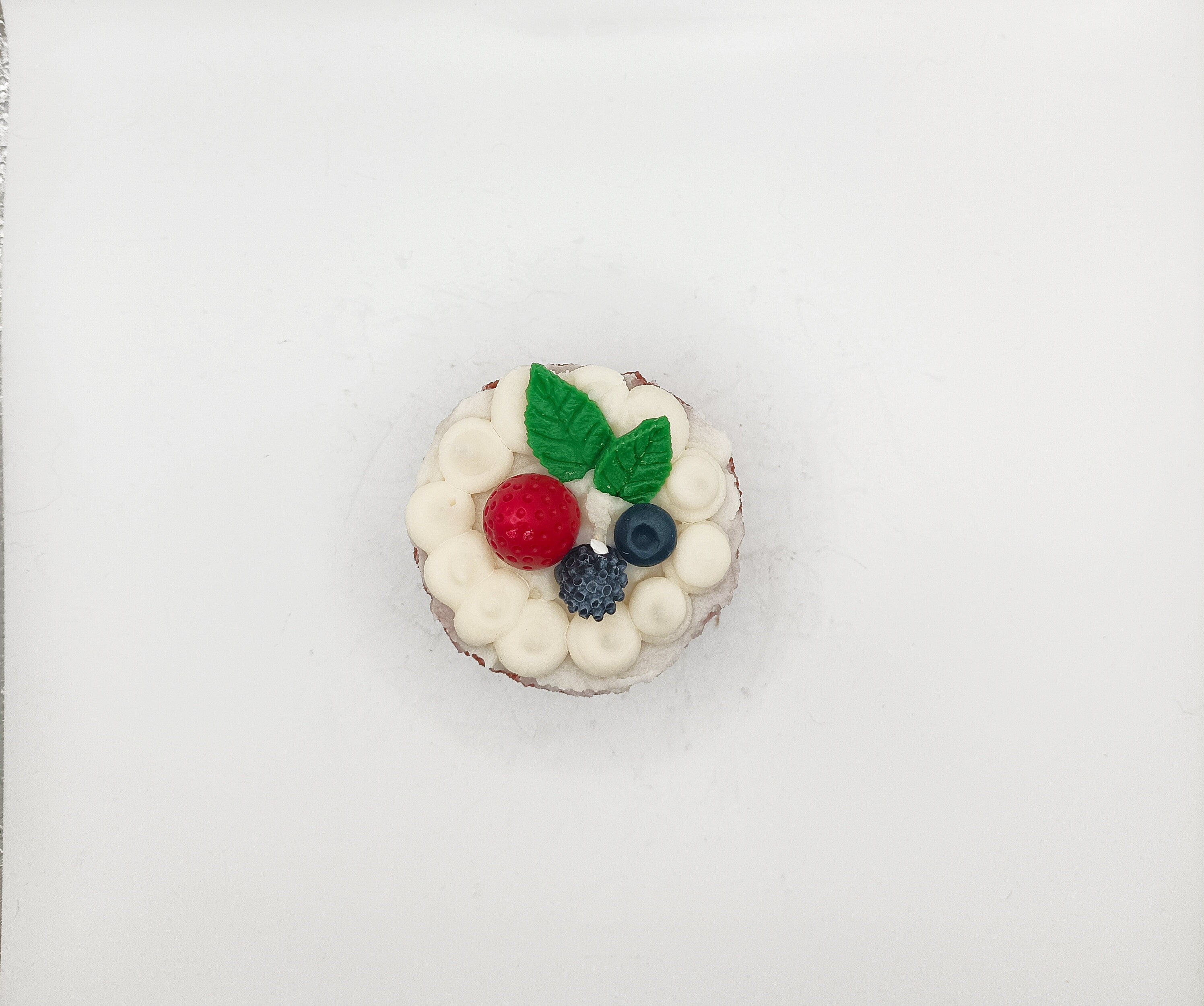 Red Velvet Cake Shaped Gourmet Candle