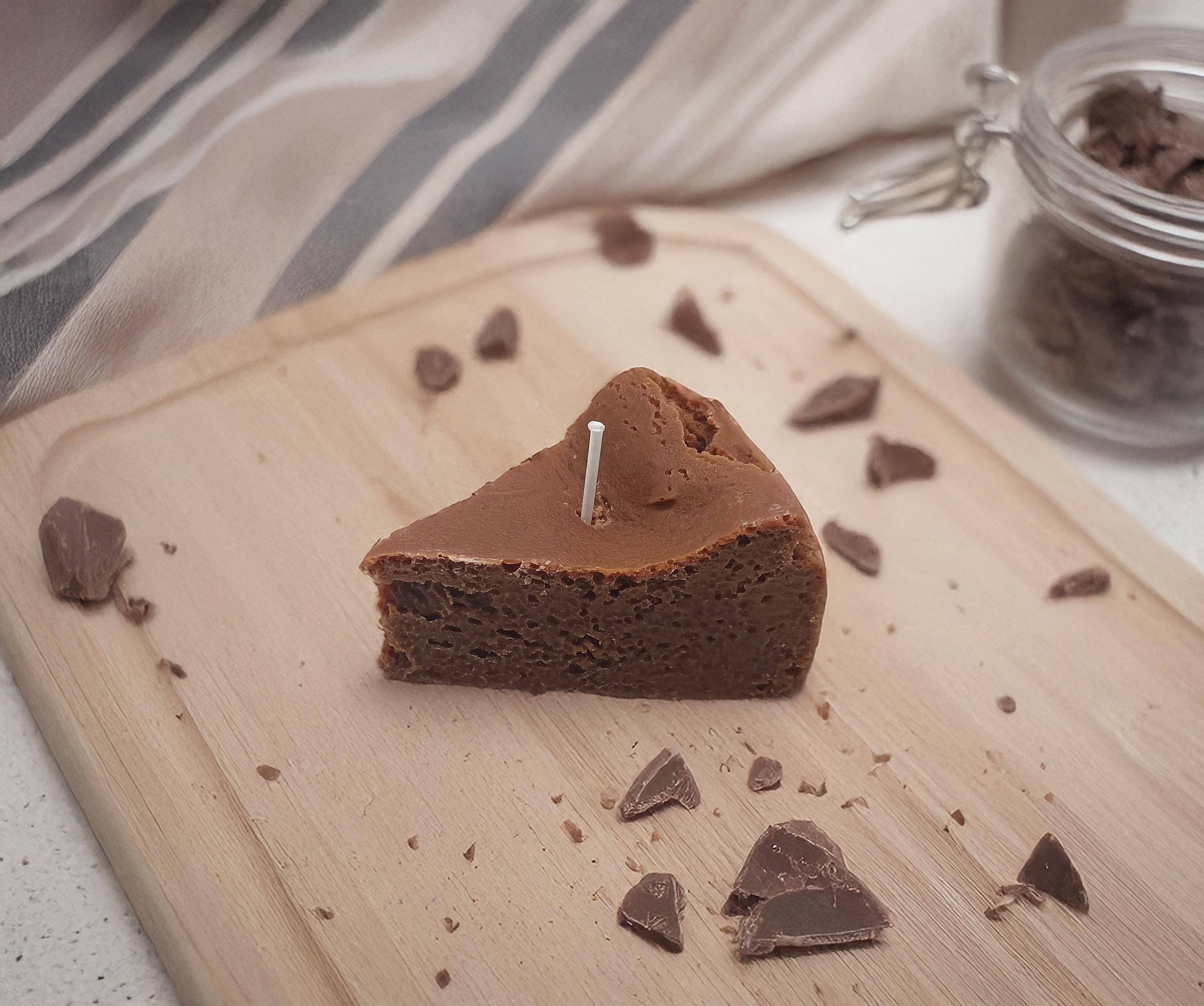 Gourmet Candle in the Shape of a Chocolate Cake