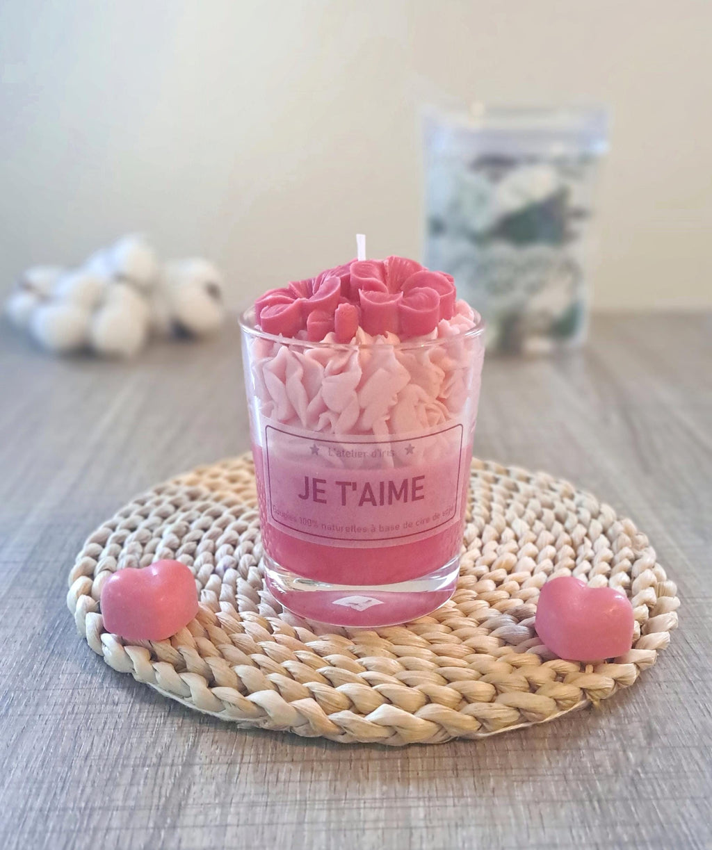 Gourmet and Scented Candle Customizable Love Theme