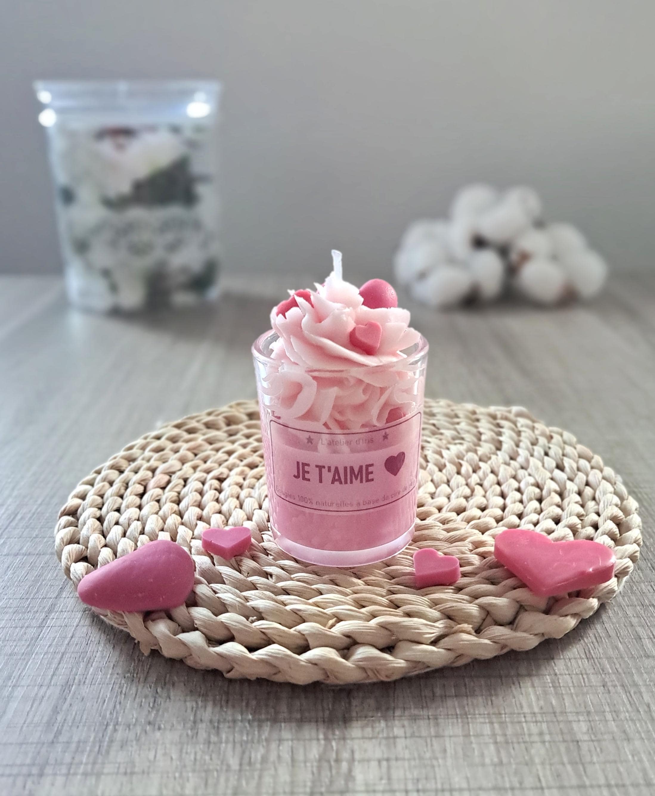 Gourmet and Scented Candle Customizable Love Theme
